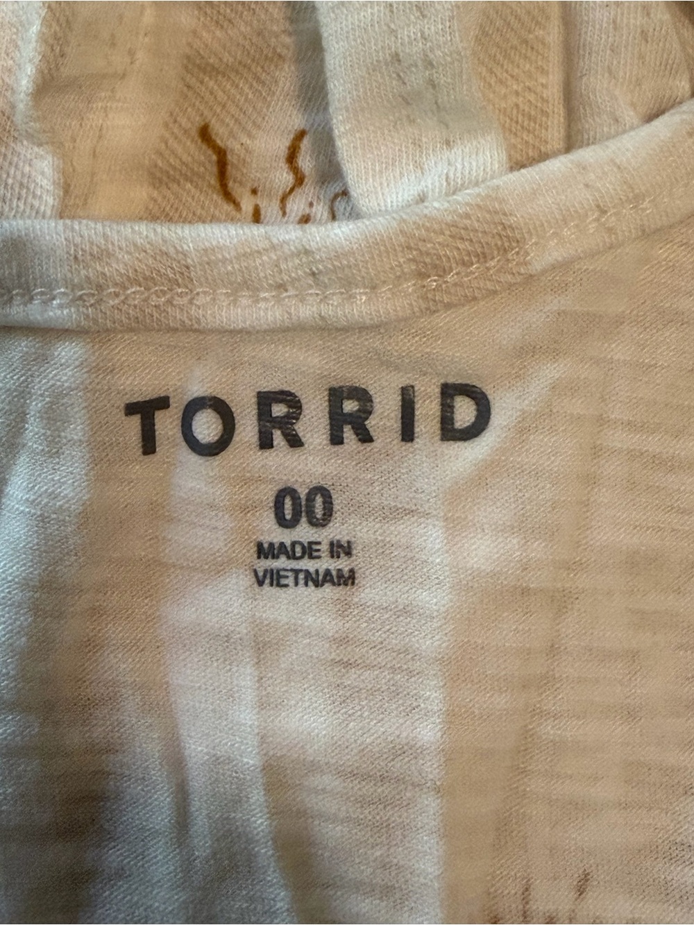 Torrid White Sun-Print Peplum Tank Top - Picture 4 of 4